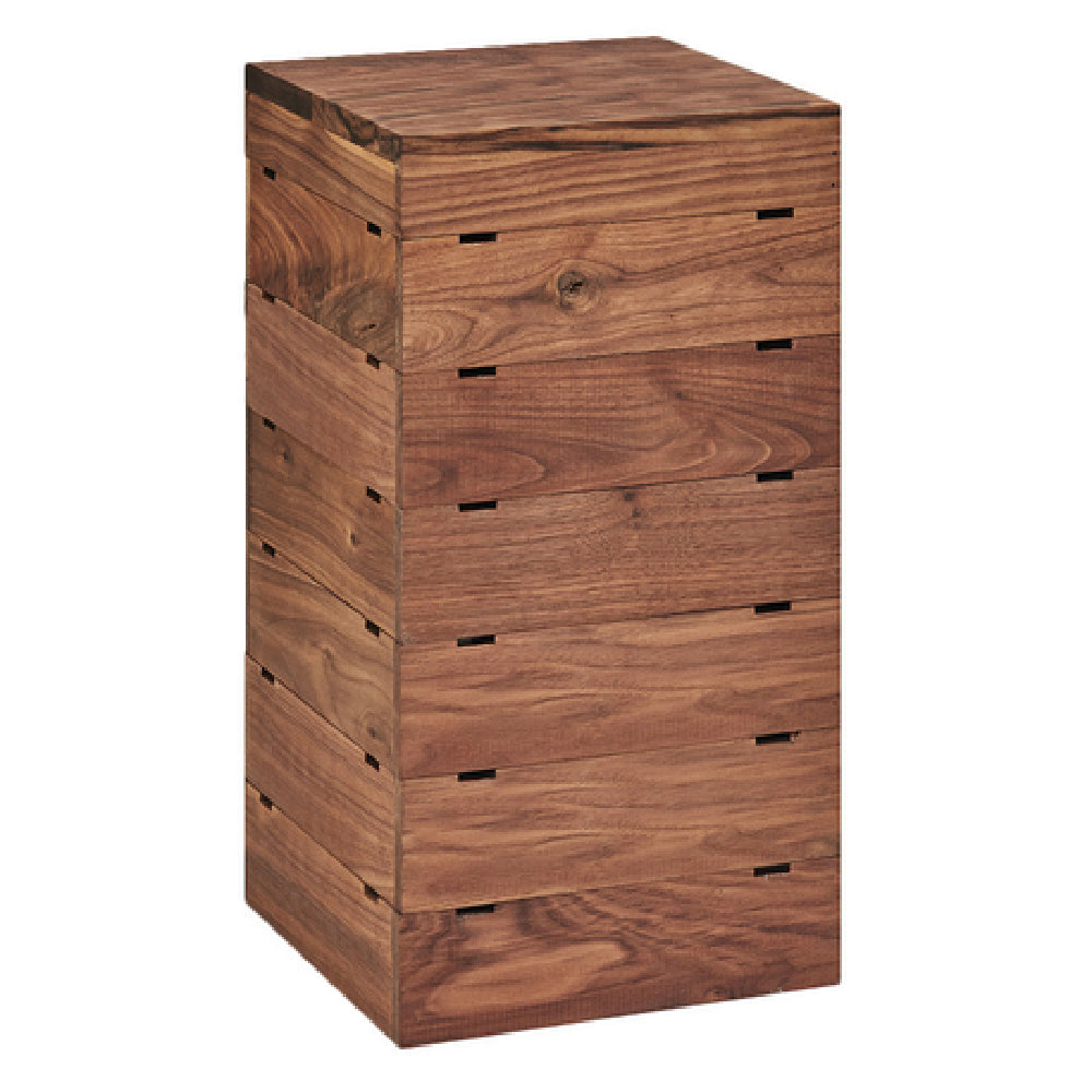 Cal Mil 3627-78 Mid-Century Crate Riser 9"W X 9"D X 18"H Square