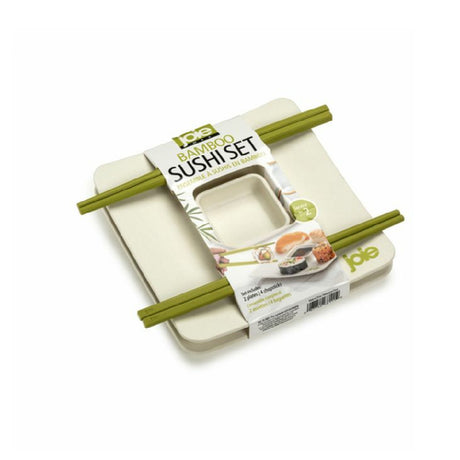 Harold Import Co. 68111 Joie Bamboo Sushi Serving Set Includes 2 Bamboo Sushi Plates (6.5 X 6.5")