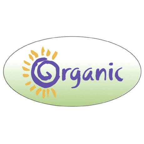 Hubert 22241 - Food Information Label, "Organic", 1-1/2" X 3/4"