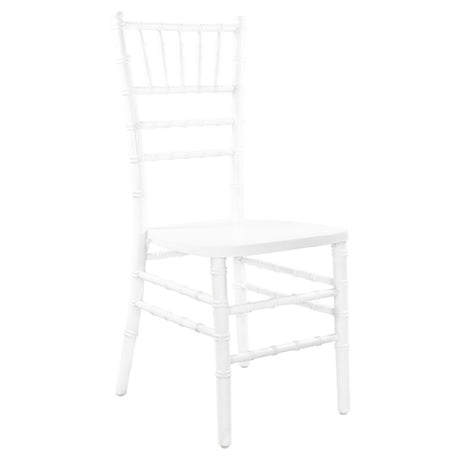 Flash Furniture WDCHI-W Advantage Chiavari Chair Wood White