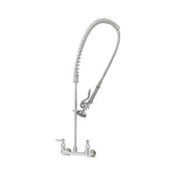 T&S Brass 5PR-8WLZ00 Pre-Rinse Unit 8" Wall Mount Mixing Faucet QT Ceramic Cartridges