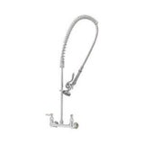 T&S Brass 5PR-8WLZ00 Pre-Rinse Unit 8" Wall Mount Mixing Faucet QT Ceramic Cartridges