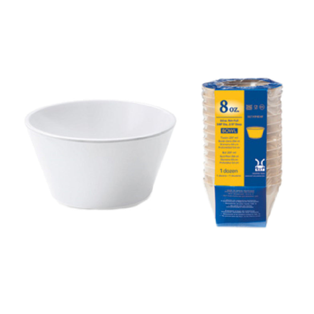 GET Enterprises SP-BC-007-W Supermel™ Bouillon Cup 8 Oz. (8.6 Oz. Rim Full) 4" Dia. X 2-1/4"H