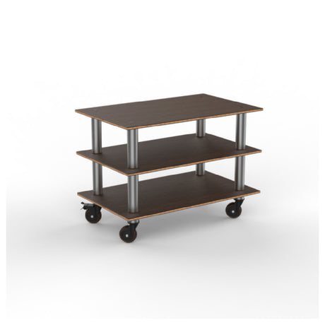 Steelite MGCMLX02WSXH - Modular Classic Medium Unit Mango Wood Stainless Steel Heavy Duty Casters