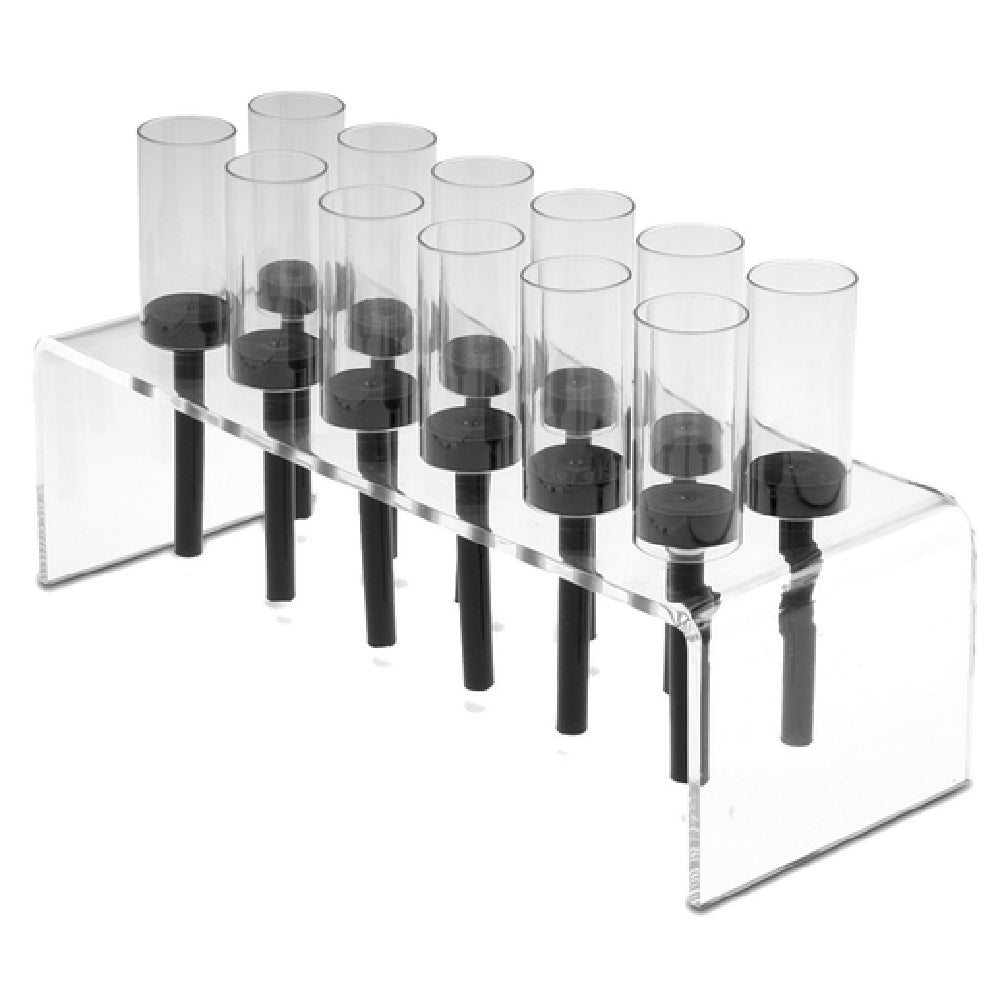 JB Prince R864 S Push Up Pop Stand 12"L X 3-1/2"H (12) Holes