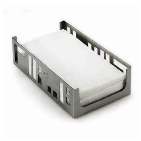 Cal Mil 1606-55 Squared Napkin Holder 9-1/4"W X 5-1/4"D X 2-1/2"H Accommodates 4"W X 8"H Napkins