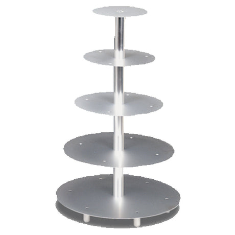 JB Prince R116 A Wedding Cake Stand 30"H Overall (5) Tiers Sizes: 8" 10" 12" 16" And 18"