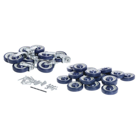 Hubert 22846 - Caster Kit, For Shopping Cart, Includes: (20) 5" Dia. Wheels