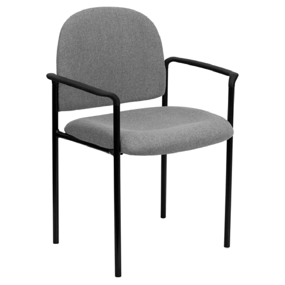 Flash Furniture BT-516-1-GY-GG Stacking Side Reception Chair 250 Lb. Weight Capacity