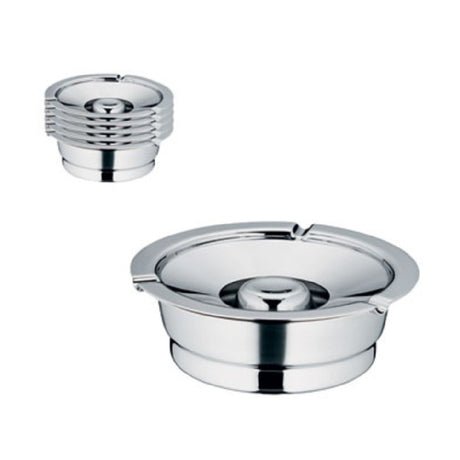 Bauscher Hepp 06.5552.6040 - Ash Tray, 5-1/2" Dia. X 2"H, 18/10 Stainless Steel