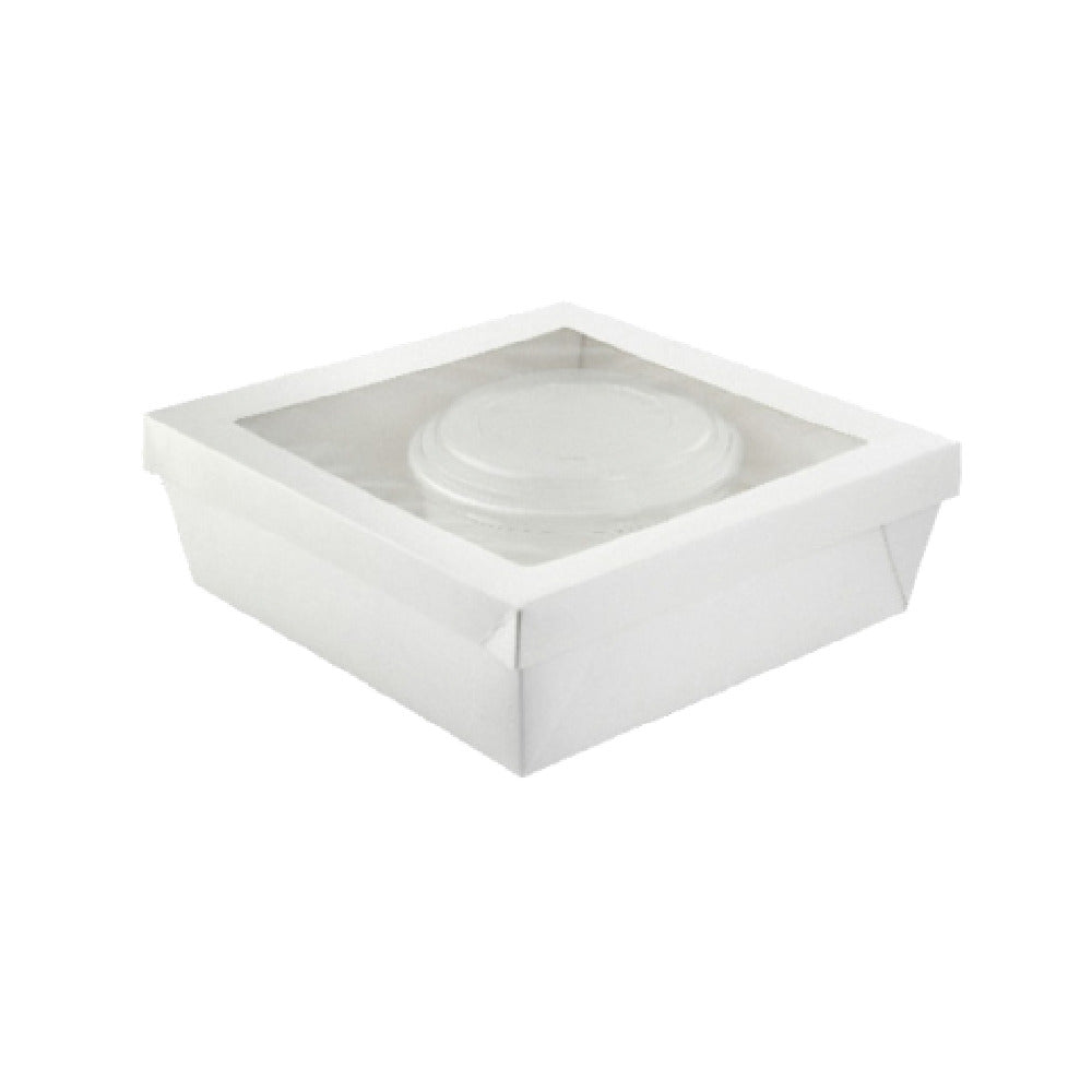 PacknWood KRAYWH228 - VIP Meal Kit, Includes: (300) 210paper Box With Window, (360) 210PC750B Round Containers