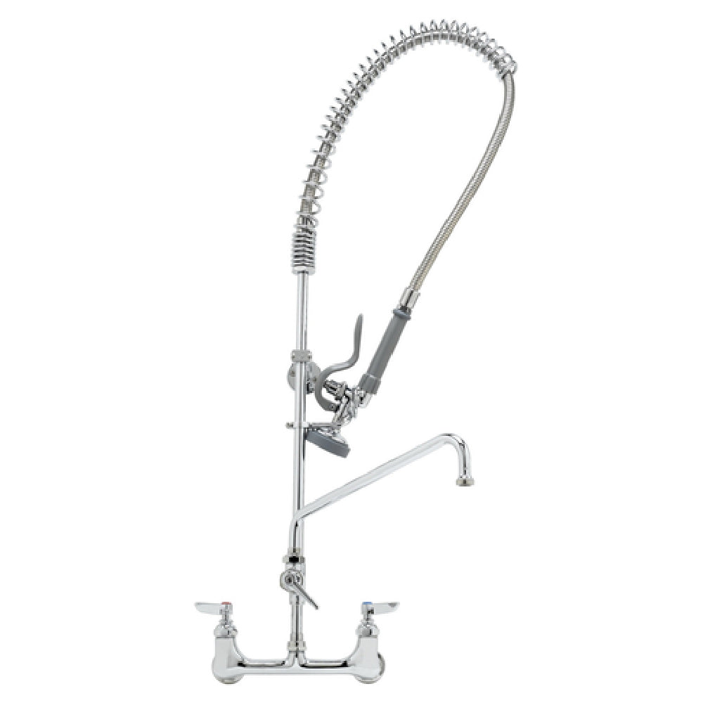 T&S Brass B-0133-A16-CR-B EasyInstall Pre-Rinse Unit 8" Wall Mount Adjustable Centers