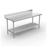 Winholt DTSBB-3060-HKD - Hybrid Work Table, 60"W X 30"D X 33-1/2"H, 16/304 Stainless Steel Top