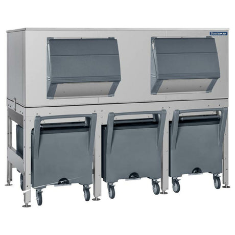 Scotsman ICS-3 Ice Express Transport System Side-hinged Front Door & (3) Bays For (3) Roll Under Carts (included)