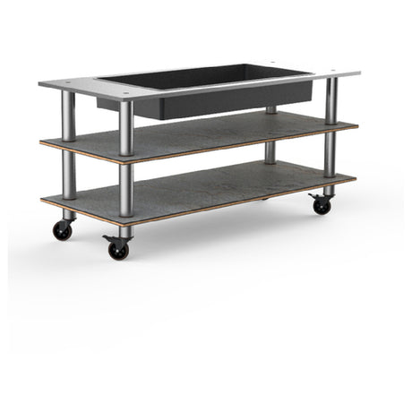 Steelite MGCMLE03GSXW Mogogo Buffet Solutions Modular Salad Bar Unit 3-tier 71" X 29-1/2" X 35"H