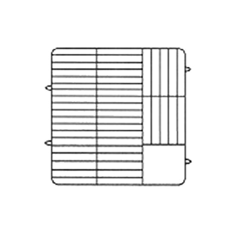 Vollrath PM3807-2-02 Plate Crate® Dishwasher Rack 5" To 6-1/8" Dia. (2) Extenders With Wire Dividers