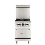 Wolf WX24-4BP WX Series Restaurant Range Propane Gas 24"