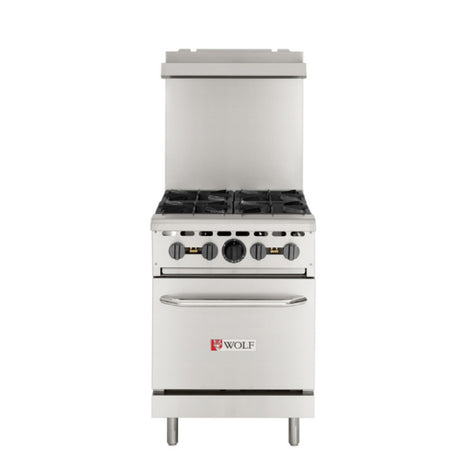 Wolf WX24-4BP-QS-COMMANDER (Quick Ship) WX Series Restaurant Range Propane Gas