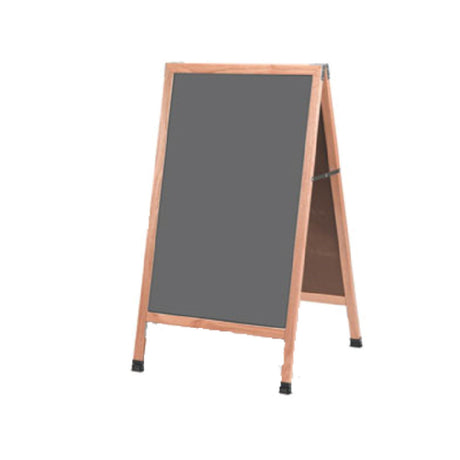 Aarco A-1SS Sidewalk Chalkboard 24"W X 42"H Slate Porcelain Board