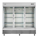Koolmore RIR-3D-GD - Refrigerator, Reach In, Three-section