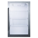 Summit SPR489OSCSS Outdoor Refrigerator Built-in Or Freestanding 19"W