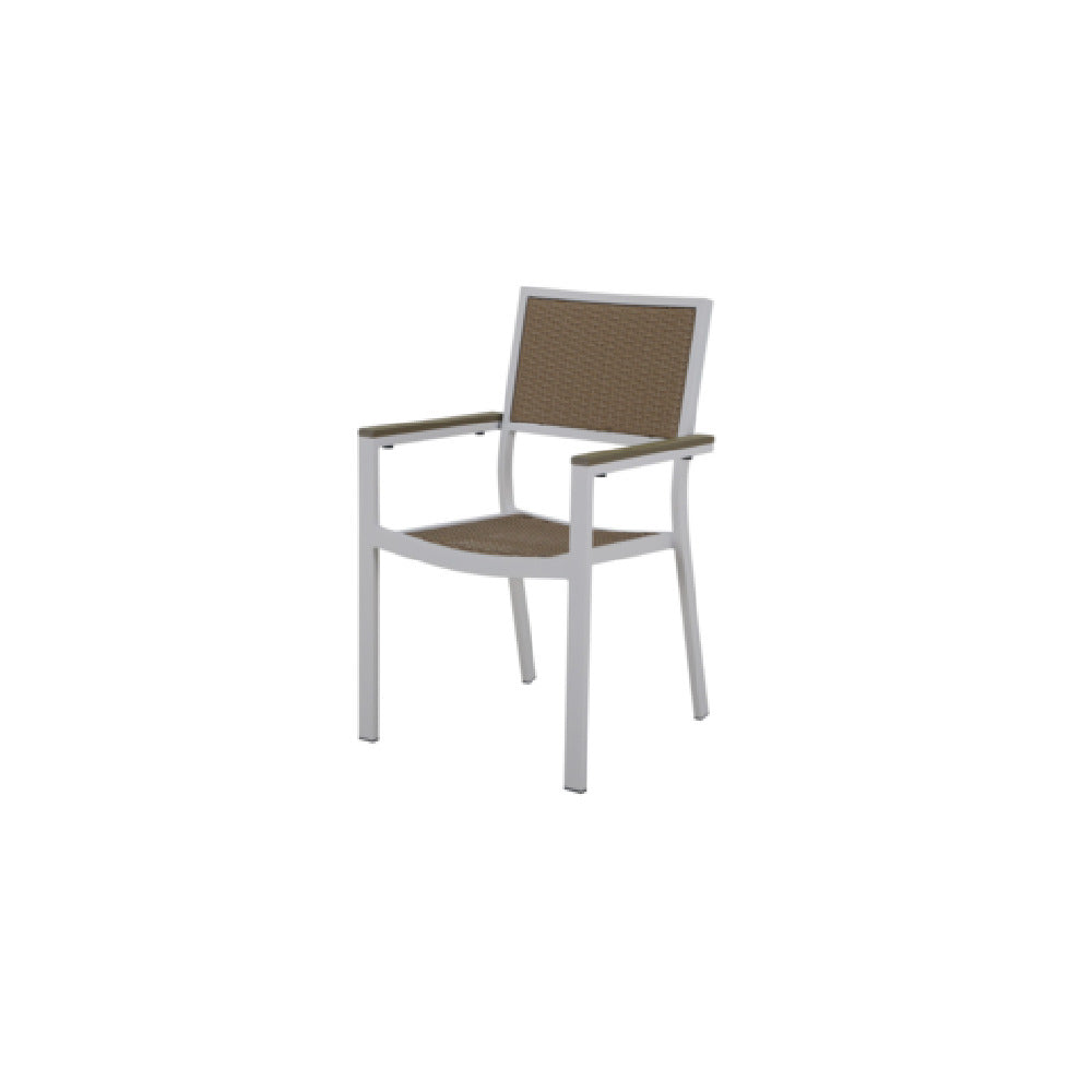 Plantation Prestige Commercial Furniture 8761100-0452 Durango Dining Arm Chair Stackable Designed For Outdoor/indoor Use