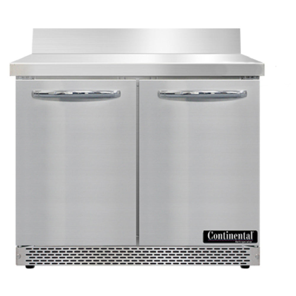 Continental Refrigerator SW36NBS-FB Work Top Refrigerator Front Breather 36"W