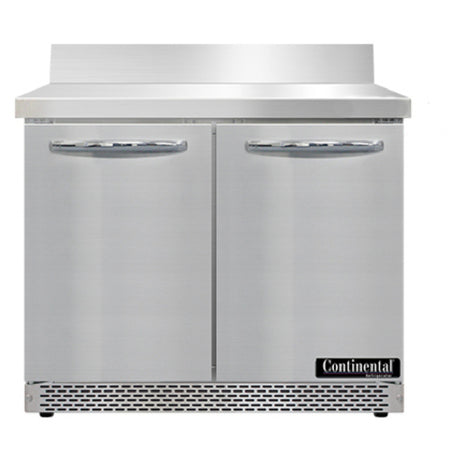 Continental Refrigerator SW36NBS-FB Work Top Refrigerator Front Breather 36"W
