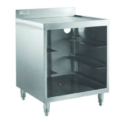 Hubert 32L-067 - Kratos Corrugated Top Glass Rack Storage Unit, 23" X 24", Stainless Steel