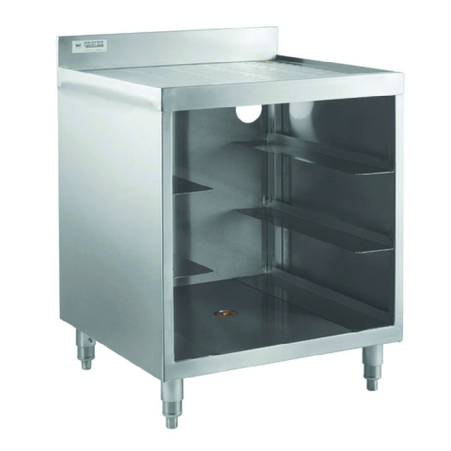 Hubert 32L-067 - Kratos Corrugated Top Glass Rack Storage Unit, 23" X 24", Stainless Steel