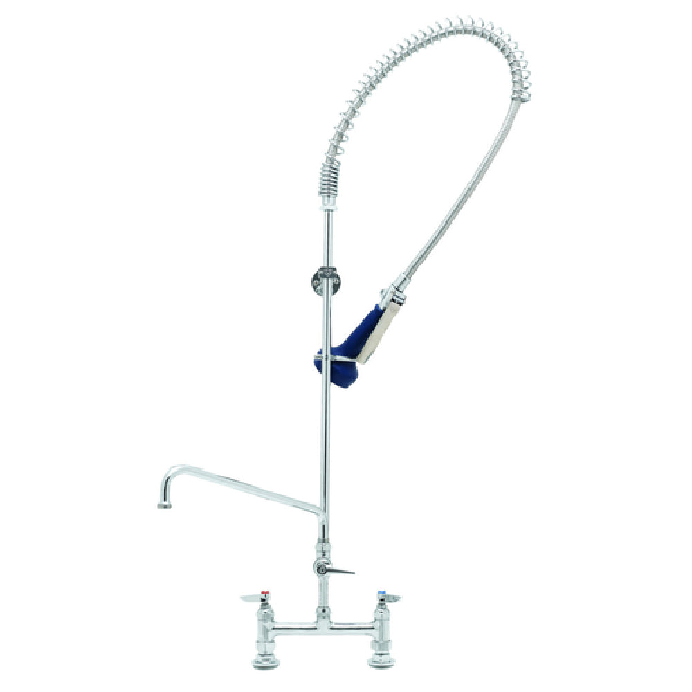 T&S Brass B-0123-A12-B08C EasyInstall Pre-Rinse Unit Deck Mount Base 8" Adjustable Center