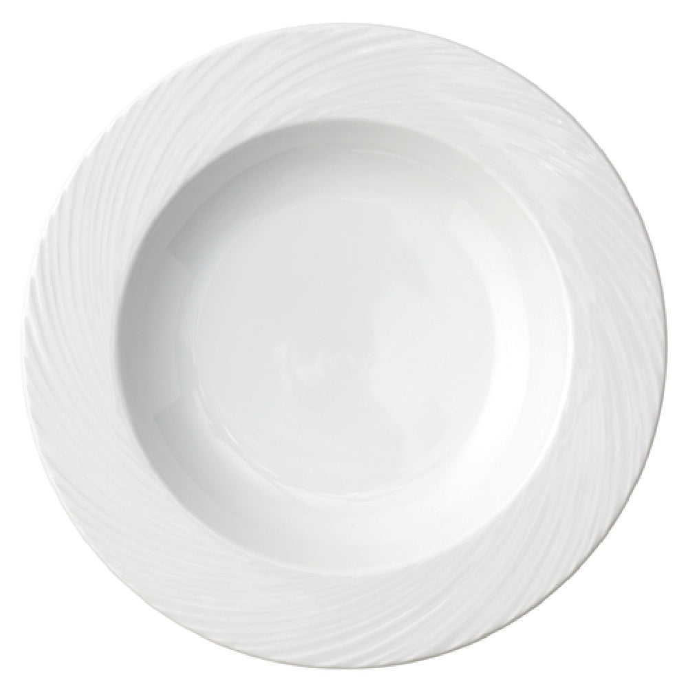 Arc Cardinal FK770 Arcoroc Candour Cirrus Soup Plate 12.0 Oz (D:8.75'') High Alumina Porcelain