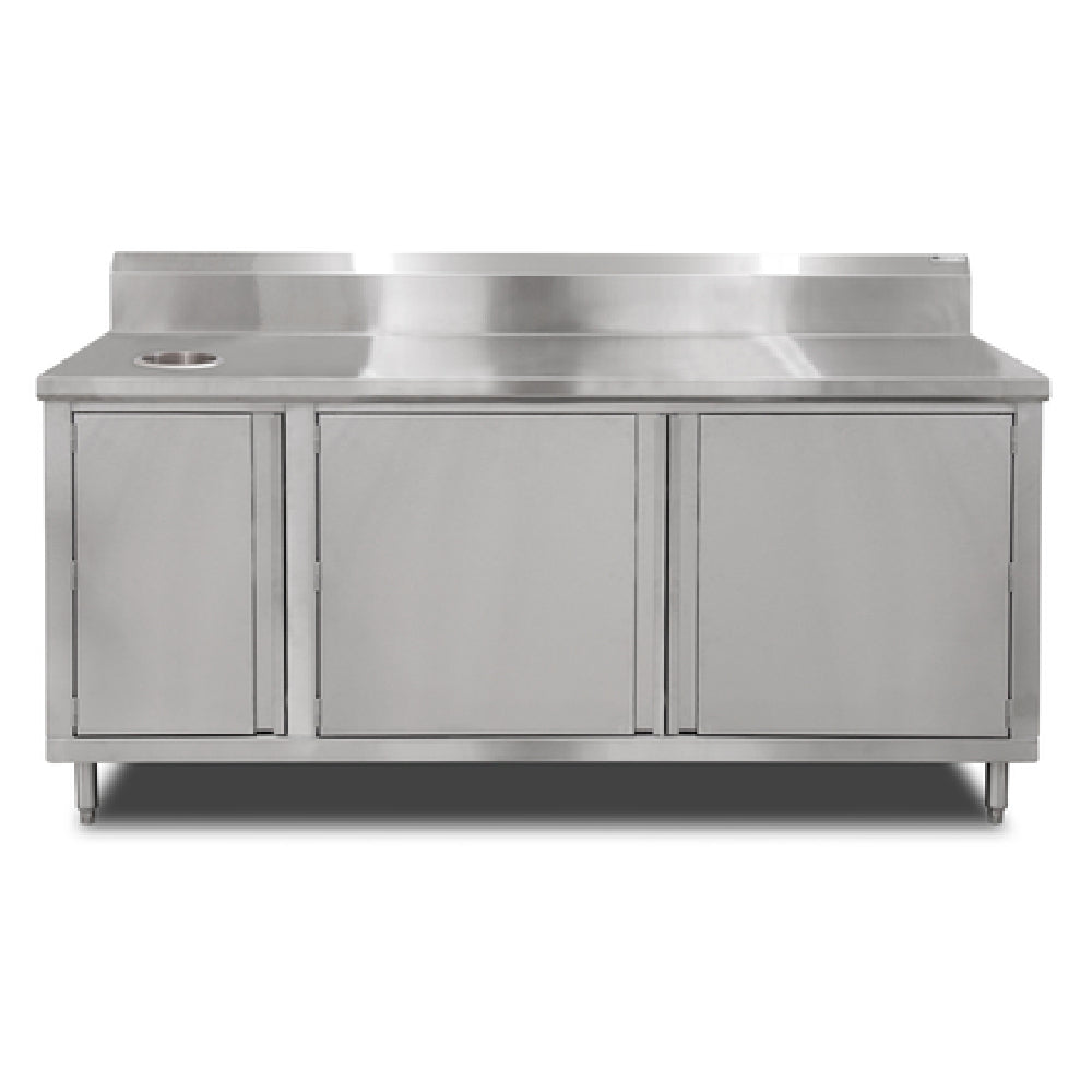 John Boos 4BU4R5-3672-L Beverage Unit Cabinet Base With Hinged Doors On Front