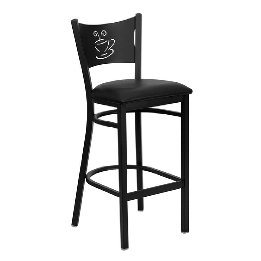 Flash Furniture XU-DG-60114-COF-BAR-BLKV-GG Hercules Series Restaurant Bar Stool