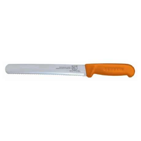 Omcan 12704 (12704) Slicing Knife 12" Straight Blade Wave Edge