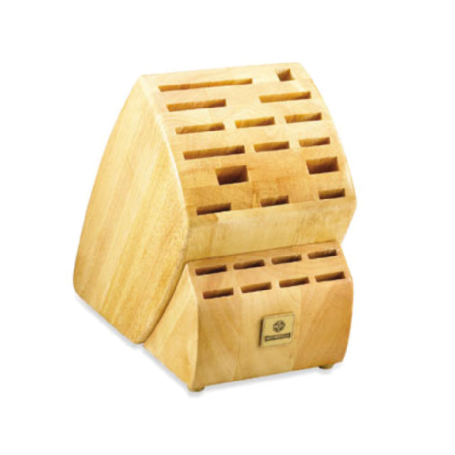 Mundial KB-23 - Jumbo Knife Block, 23 Slots, Solid Wood