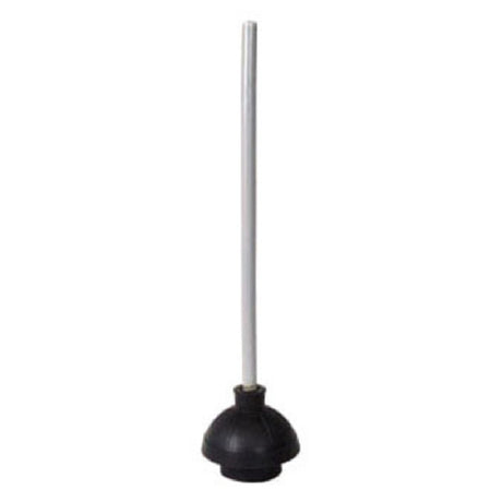 Winco TP-300 Toilet Plunger Rubber With 19" Wood Handle