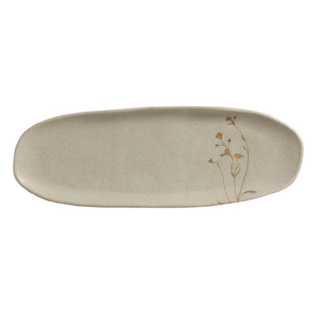 Porto Brasil 1421496001 - Shallow Organic Oval Platter Large, 5.1", Stoneware