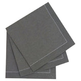 PacknWood 210SVCC20GY - Luxury Cocktail Napkin, 7.9" X 7.9", Square
