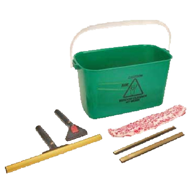 Franklin Machine Products 159-1133 Window Cleaning Kit Includes Bucket Channel With Squeegee / Handle