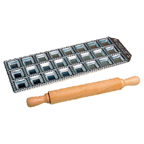 Matfer 073195 Imperia Ravioli Mold 12"L X 4-1/8"W Makes (24) 1-3/8" X 1-3/8" Squares