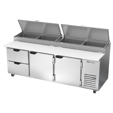 Beverage Air DPD93HC-2 Pizza Top Refrigerated Counter Three-section 93"W