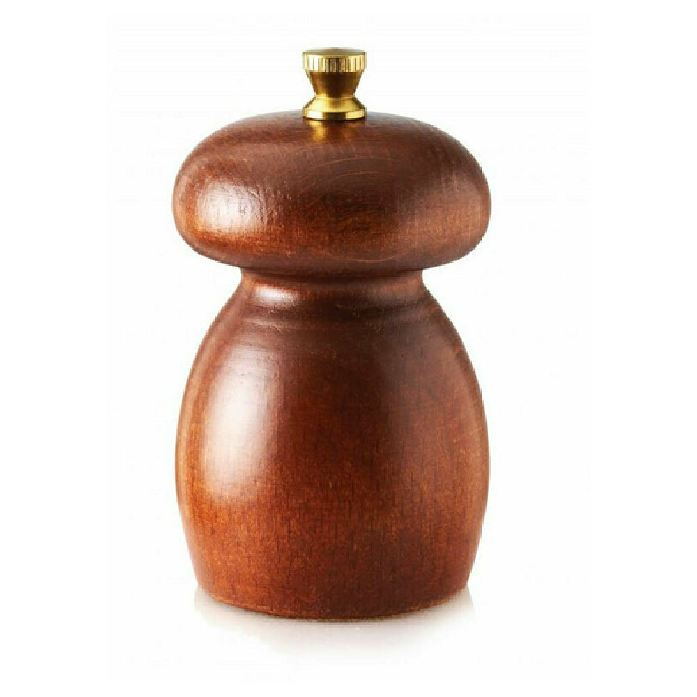 Omcan 43668 (43668) TRE SPADE Pepper MIll 8 Cm (3") Tall Dark Italian Beech Wood Finish