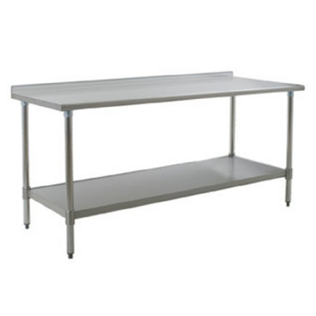 Eagle Group UT3672E - Spec-Master® Series Work Table, 72"W X 36"D, 14/300 Series Stainless Steel Top With 1-1/2"H Rear Up-turn
