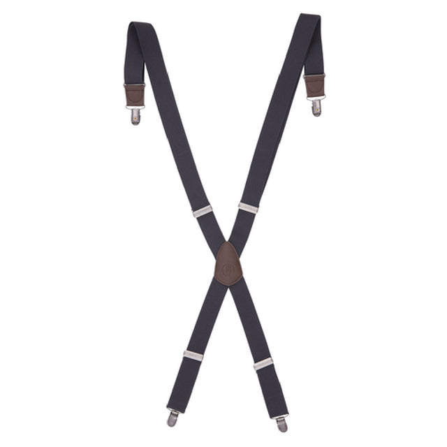 Chef Works XNN01-GRY-0 Pant Suspenders 1-1/4"W (3cm) Strap Gray