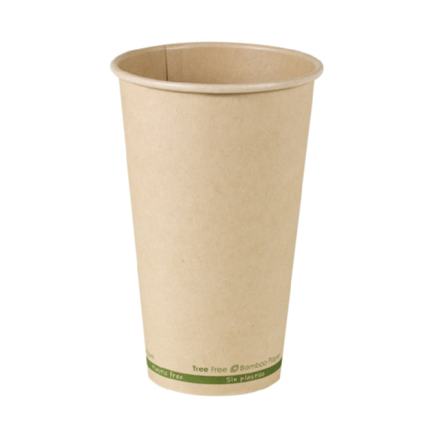 PacknWood 210GCWBTF16 - Bamboo Fiber Cup Without Plastic, 16oz, 3.5" D X 5.4" H