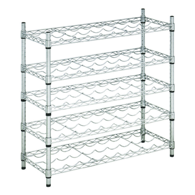 Hubert 32819 - Kratos Wire Wine Rack, 36"W X 14"D X 34"H, 34" Posts