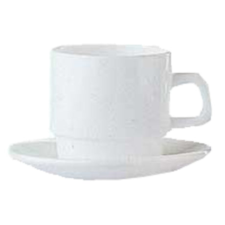 Arc Cardinal 25269 Arcoroc Restaurant White Cup 7.5 Oz (L:4.0'' X W:3.0'') Fluorosilicate Opal Glass