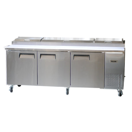 Bison BPT-93 Pizza Prep Unit Three-section 26.0 Cu. Ft.