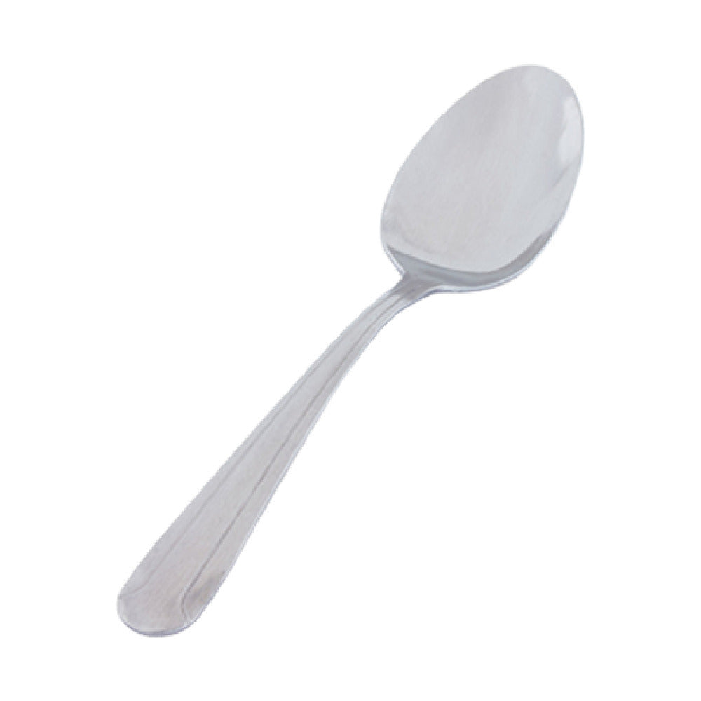 Crestware DOM408 Dessert Spoon 6-3/4" 18/0 Stainless Steel With Vibro Finish